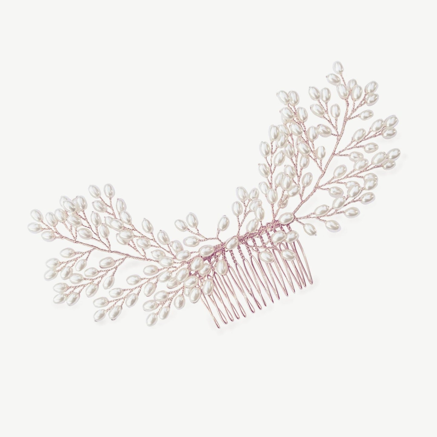 PEARL CASCADE GOLD SPRAY PROM COMB