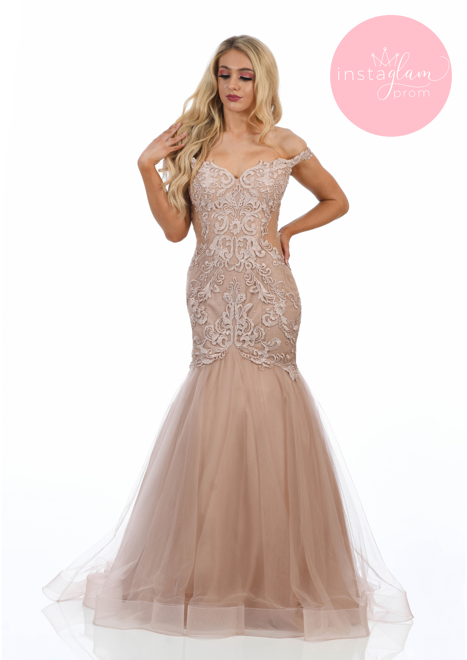 Champagne Prom/ Evening Dresses