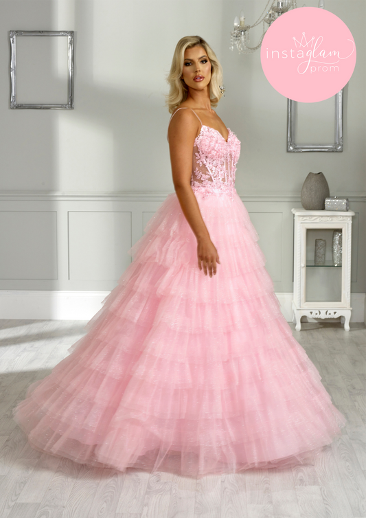 Sweet pink ball gown prom/ evening dress- style AF1644