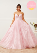 Aline/ ballgown Prom dress with corset back- Style AF32221