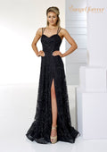 Aline Prom dress with boned bodice and sequin detail- Style AF22216