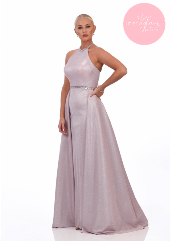 Rose fitted prom/ evening dress with train - style AF19402