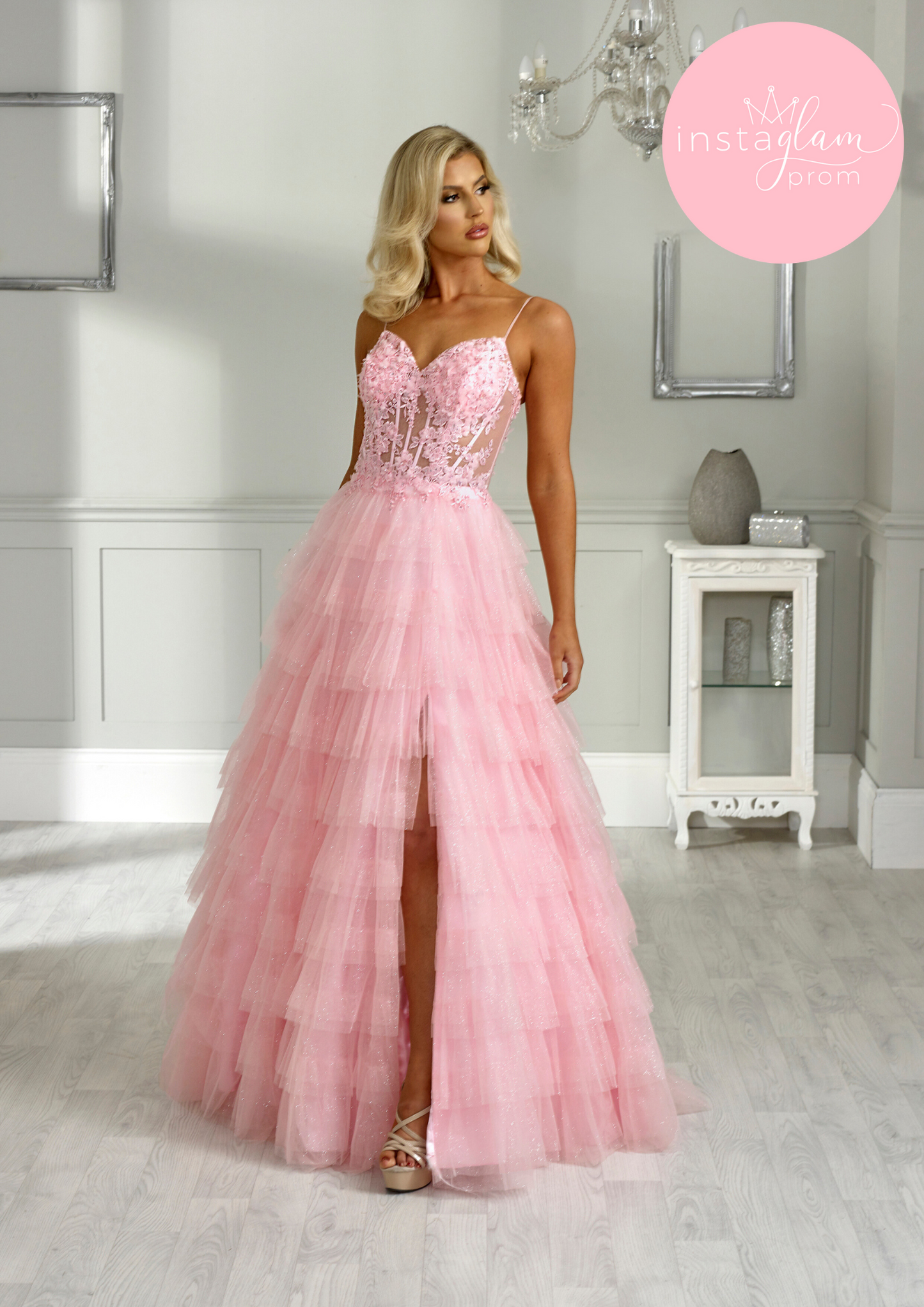 Sweet pink ball gown prom/ evening dress- style AF1644