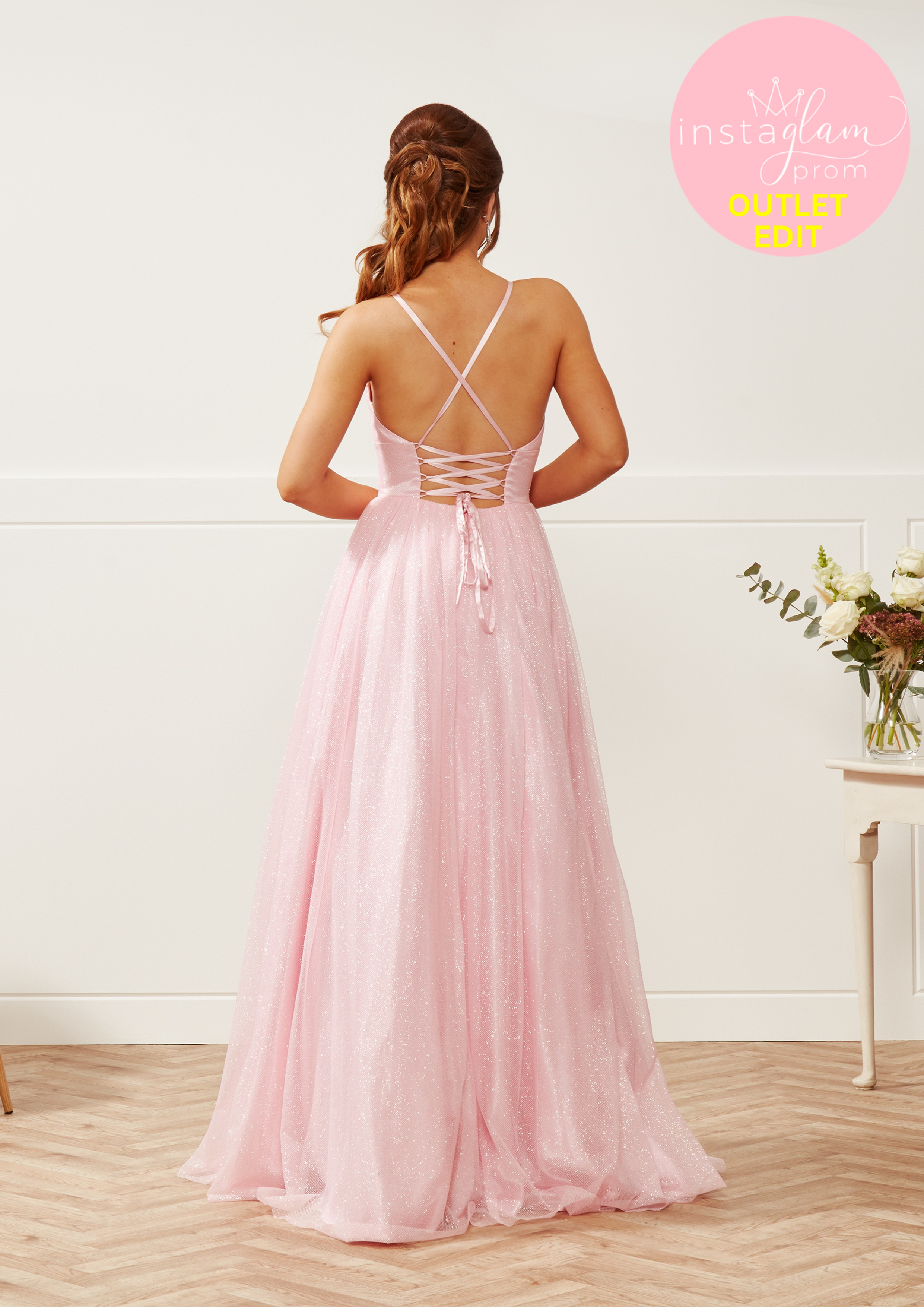 Aline/ ballgown Prom dress with corset back- Style AF32221