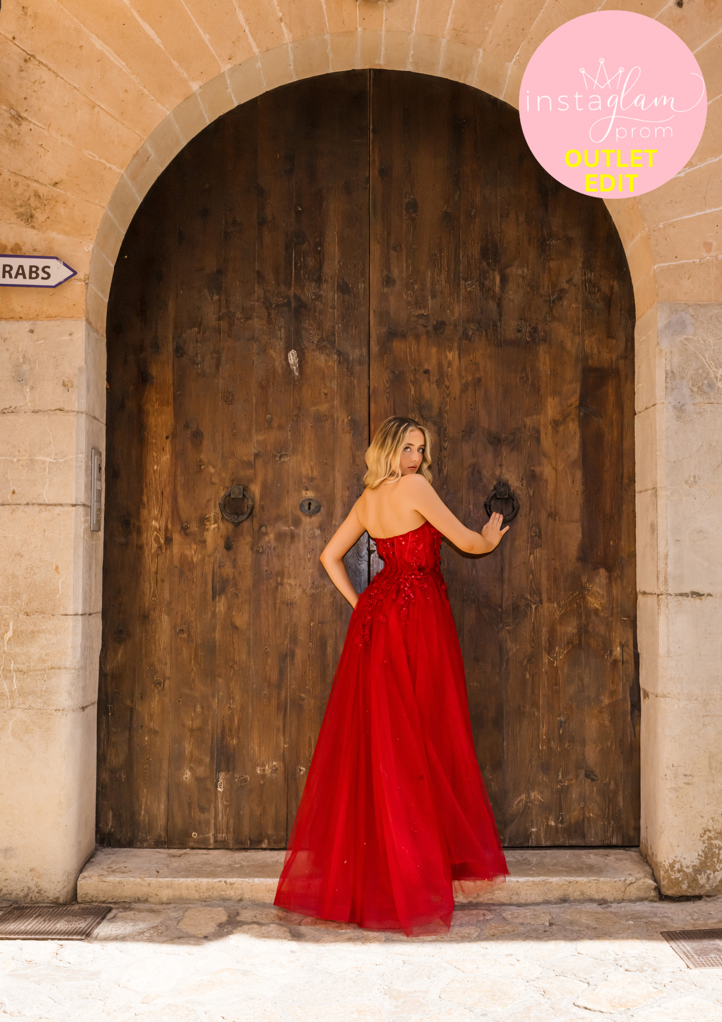 Aline prom / evening dress with boned sheer bodice, flower embellishments and leg split - Style AF6409