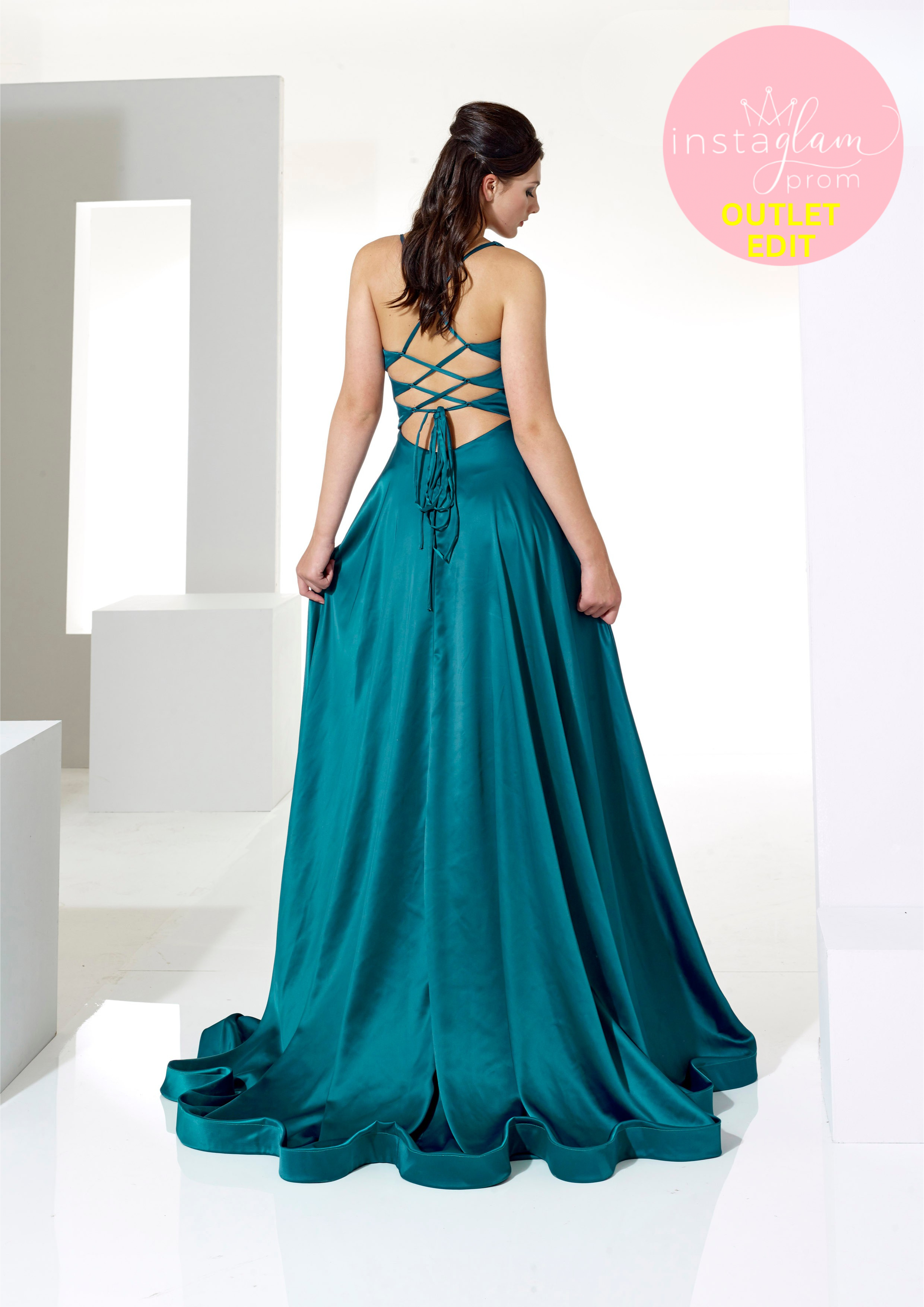 Satin aline prom/ evening dress -style AF42220