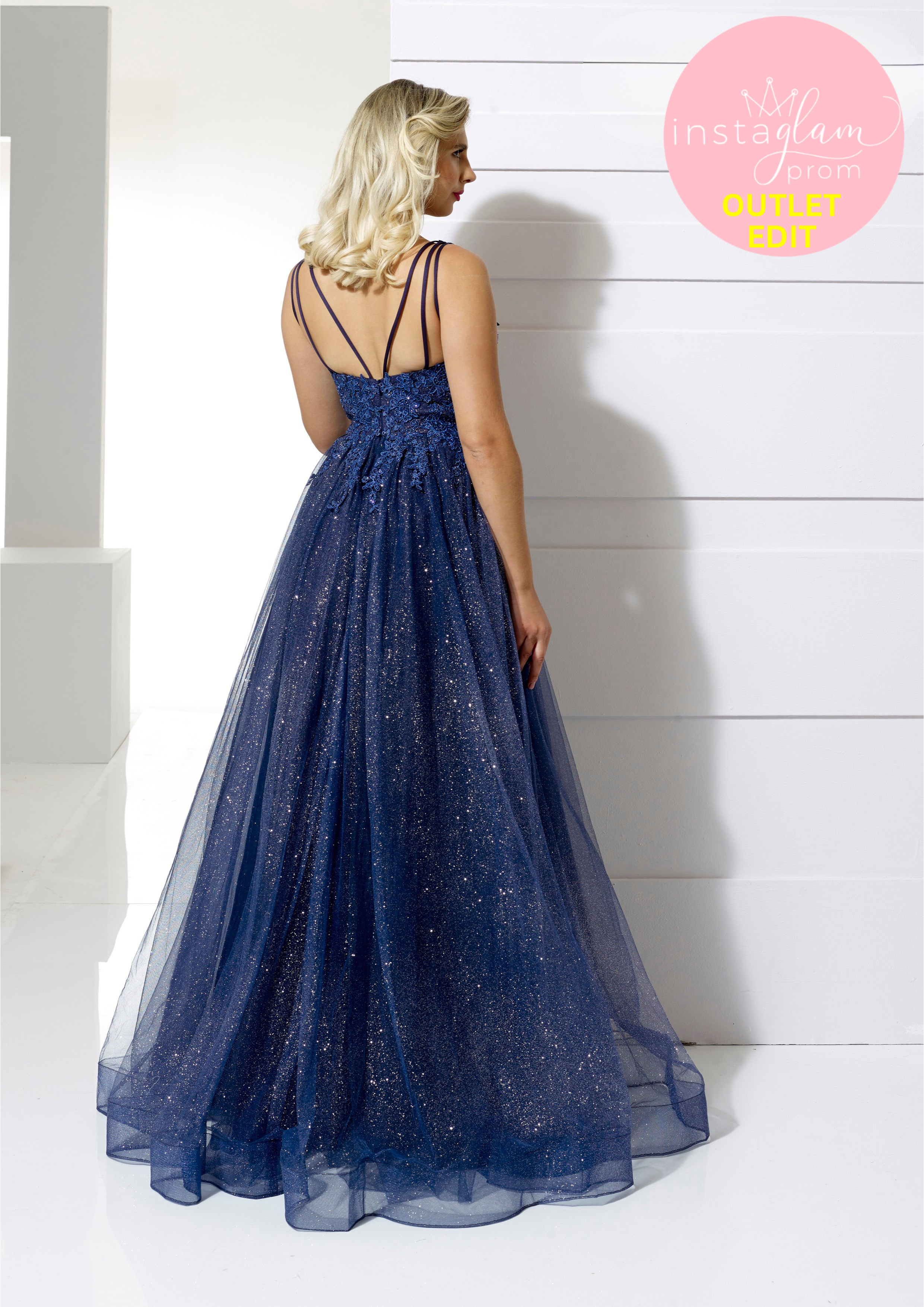 Aline Prom dress with lace detail - Style AF22212
