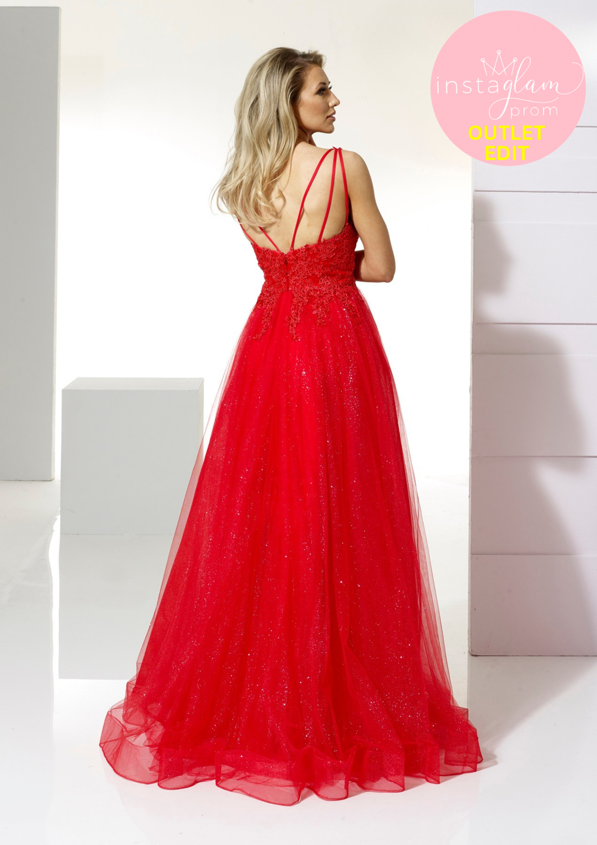 Aline Prom dress with lace detail - Style AF22212