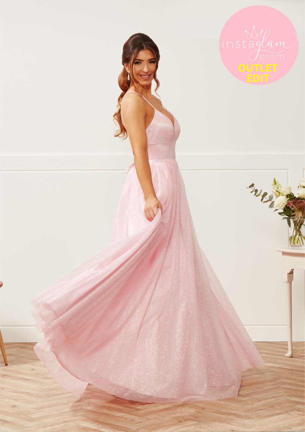 Aline/ ballgown Prom dress with corset back- Style AF32221