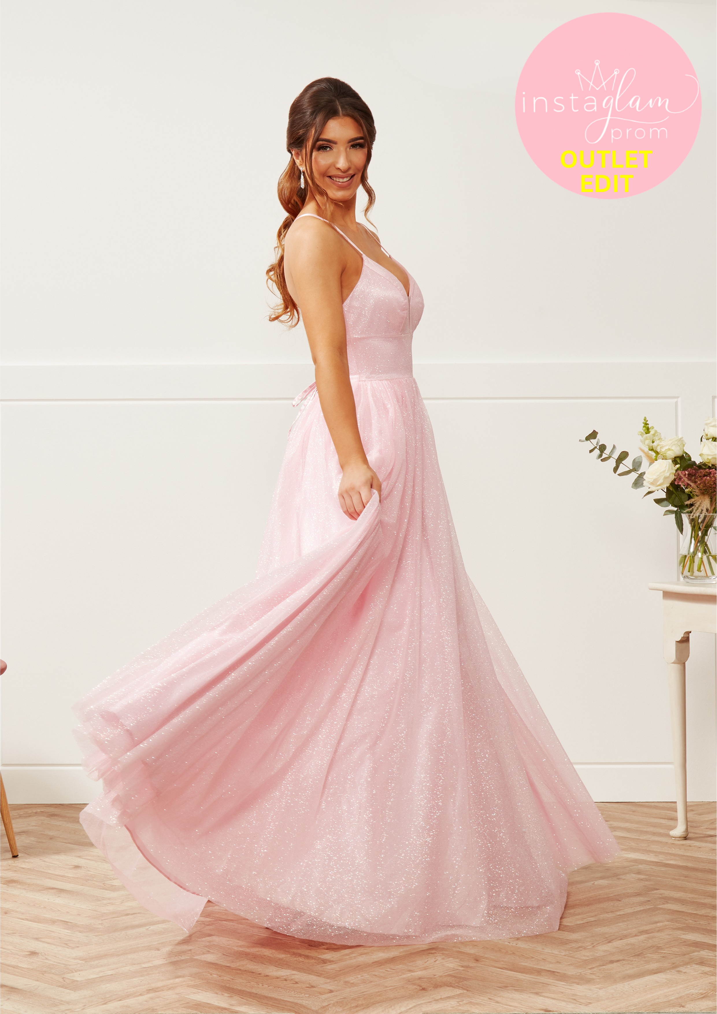 Aline/ ballgown Prom dress with corset back- Style AF32221