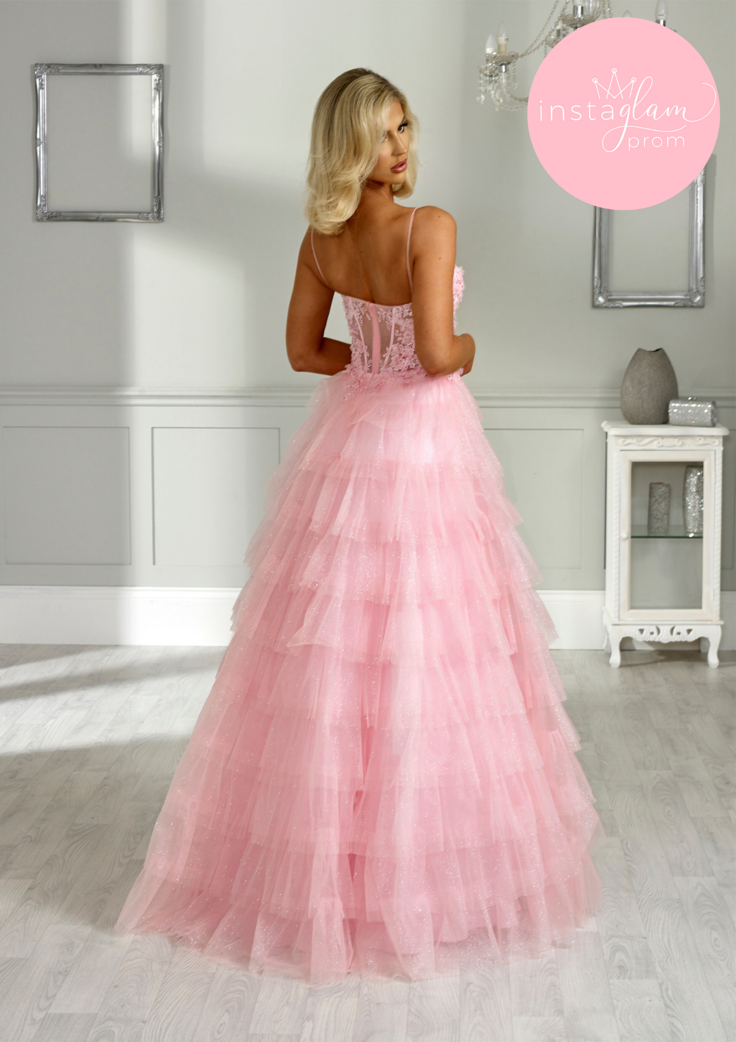 Sweet pink ball gown prom/ evening dress- style AF1644