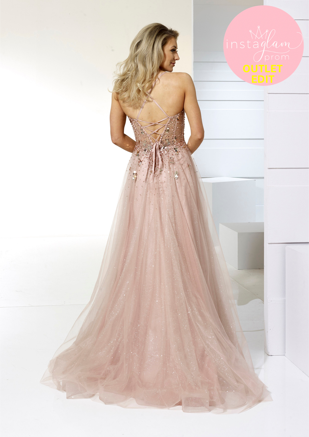 Aline prom/ evening dress with leg split- style AF42211