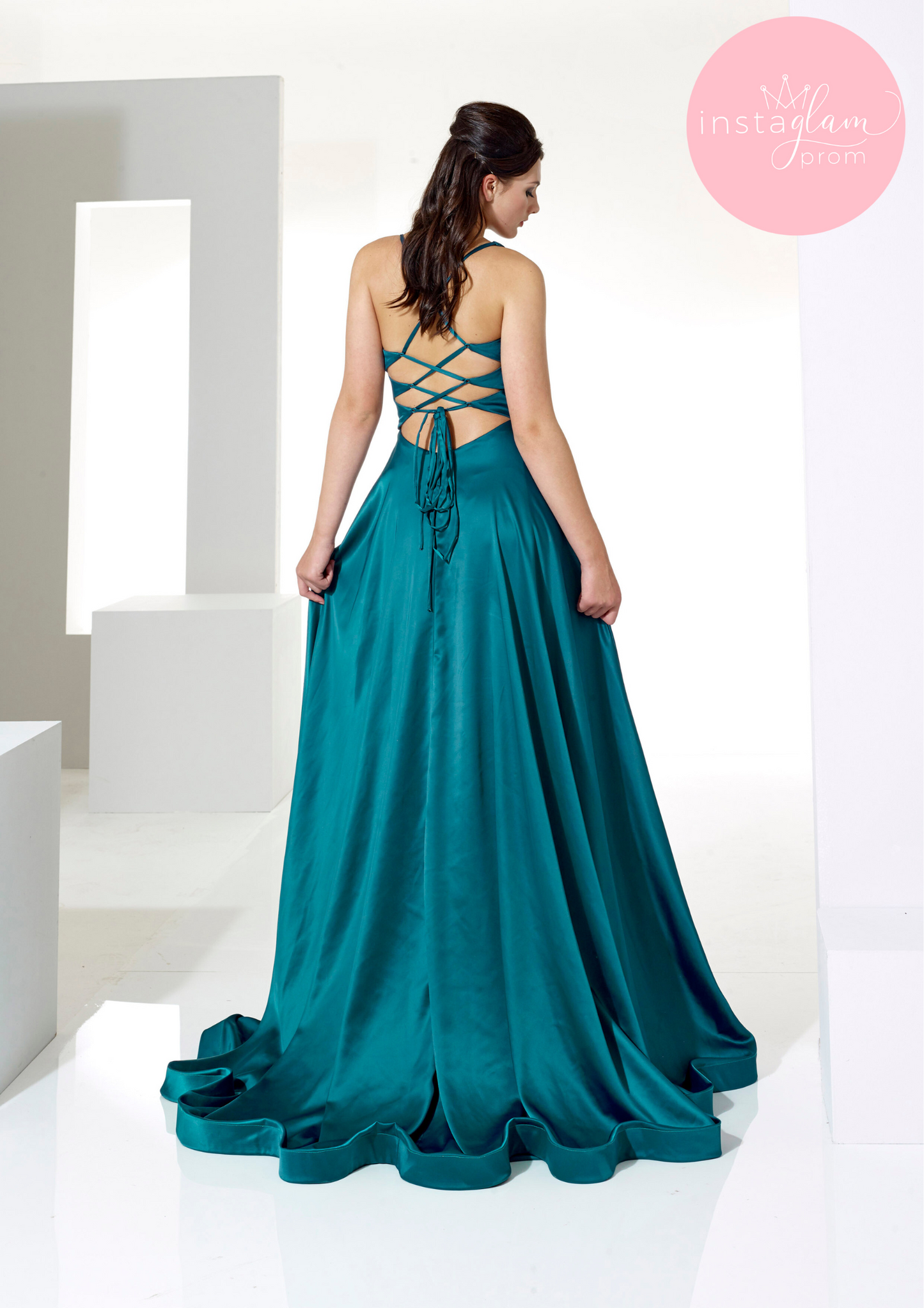 Satin aline prom/ evening dress -style AF42220