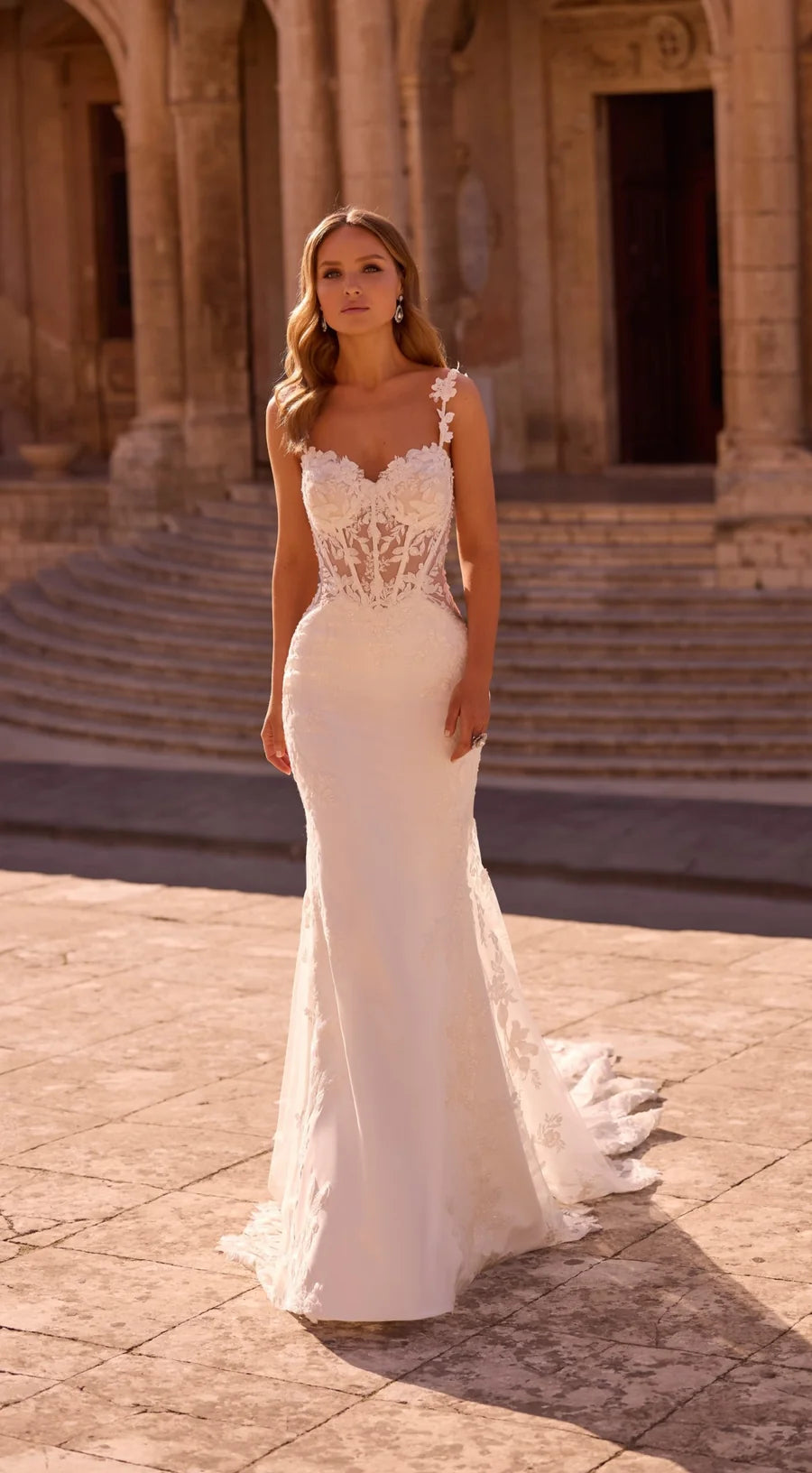 Ronald Joyce Style 53052 Fitted Wedding Dress Size 12 (Ex Bridal Shop Sample)
