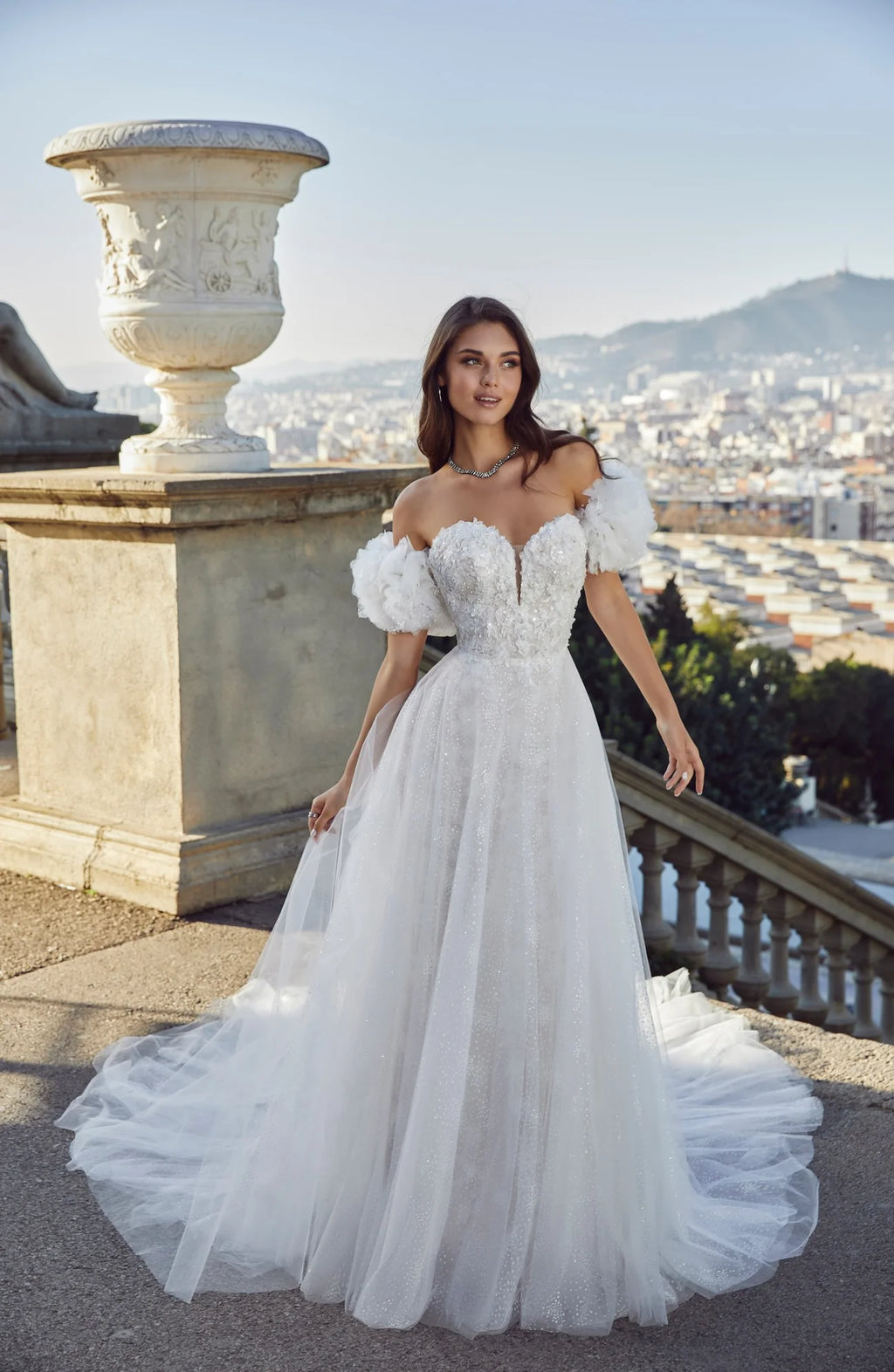 Ronald Joyce Sloane Style 69763 Fitted Wedding Dress with Detachable A-Line Overskirt Size 16&nbsp;&nbsp;(Ex Bridal Shop Sample)