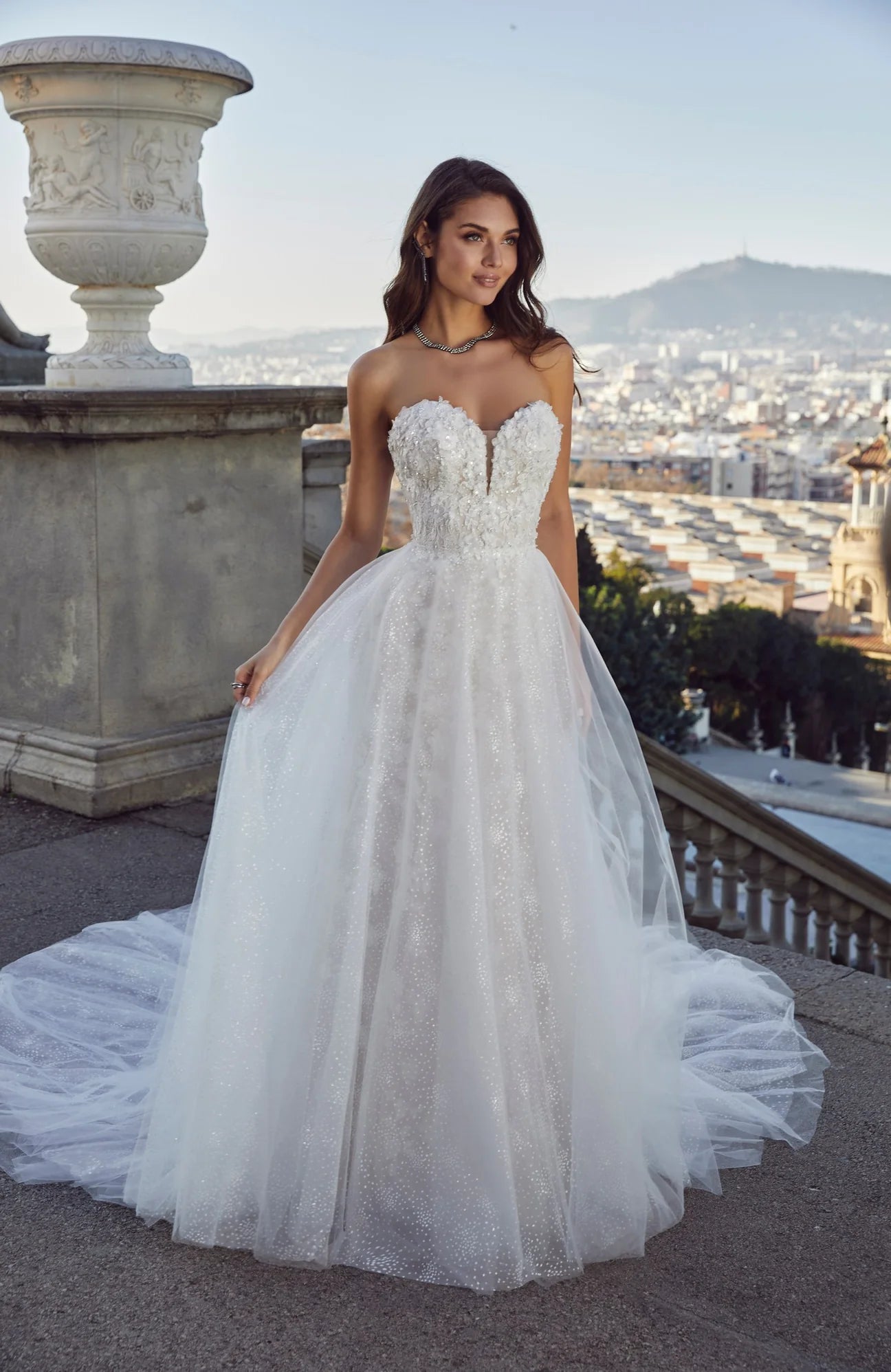 Ronald Joyce Sloane Style 69763 Fitted Wedding Dress with Detachable A-Line Overskirt Size 16&nbsp;&nbsp;(Ex Bridal Shop Sample)