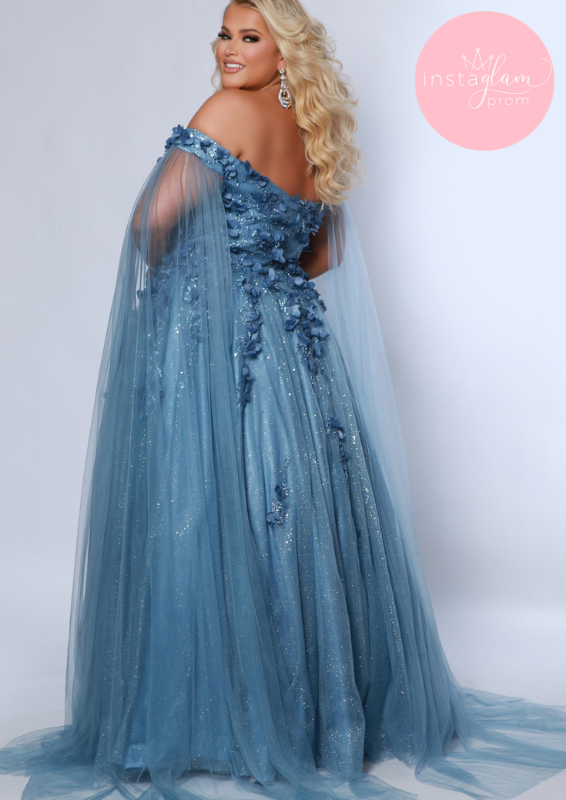 Dream Catcher Off The Shoulder Plus Size Prom / Evening Dress