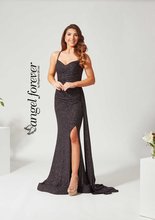 Glitter fabric fitted dress -style AF4326