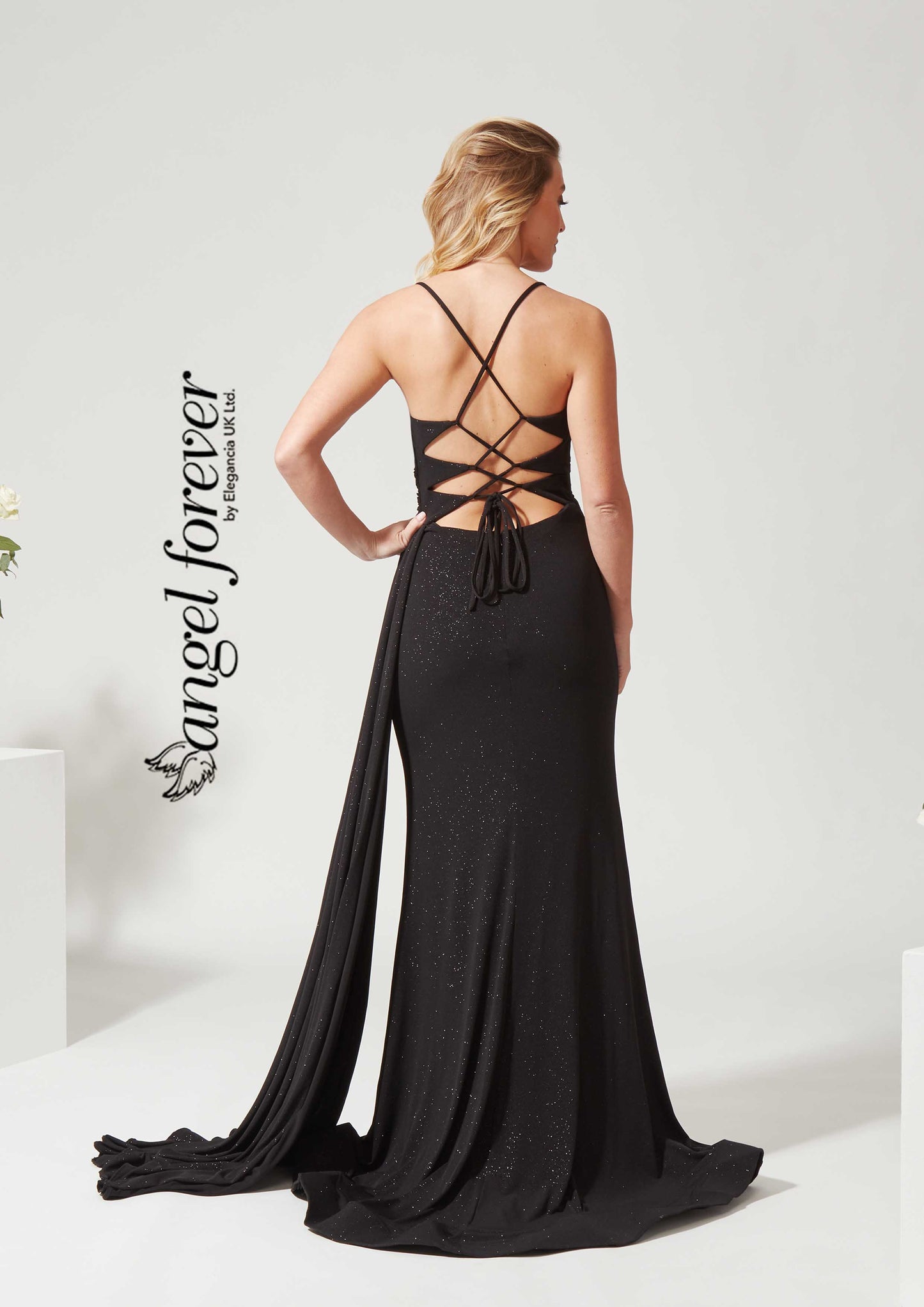 Glitter fabric fitted dress -style AF4326