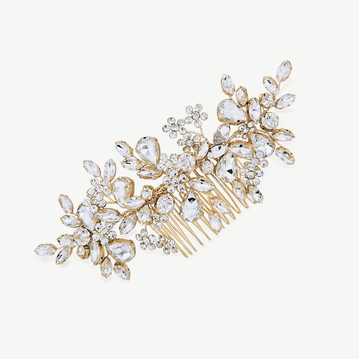 CRYSTAL SILVER CLUSTER SPARKLING PROM COMB