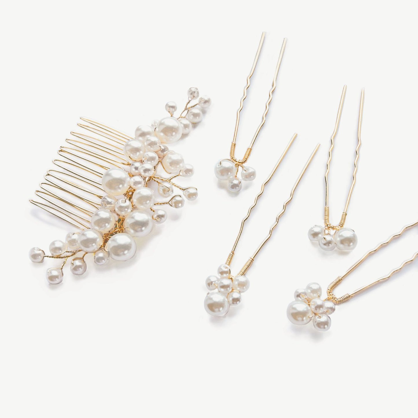 HARPER PEARL COMB & HAIRPIN PROM SET