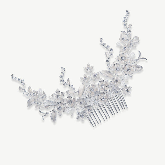 HEATHER CRYSTAL BOHO FLORAL PROM COMB