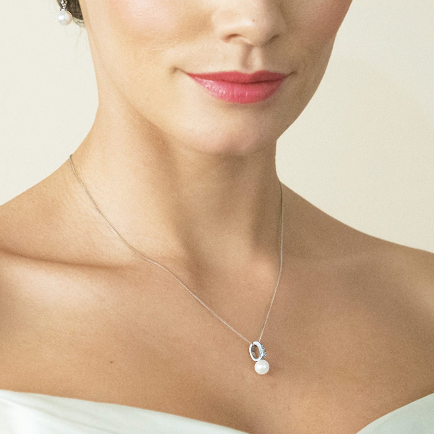 PEARL STARLIGHT RHODIUM CRYSTAL PEARL PROM SET