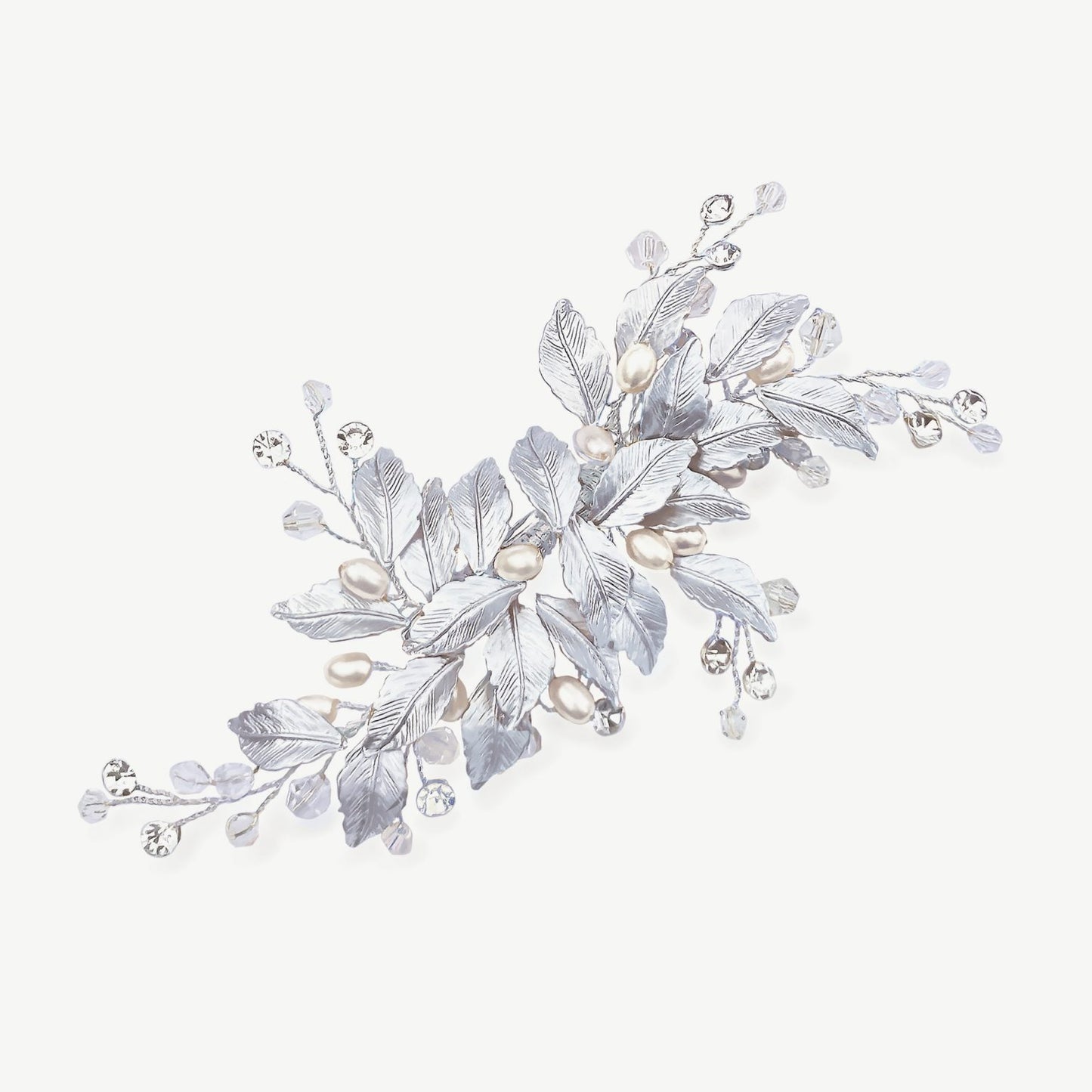 FAIRYDUST CRYSTAL AND PEARL LEAFY PROM CLIP