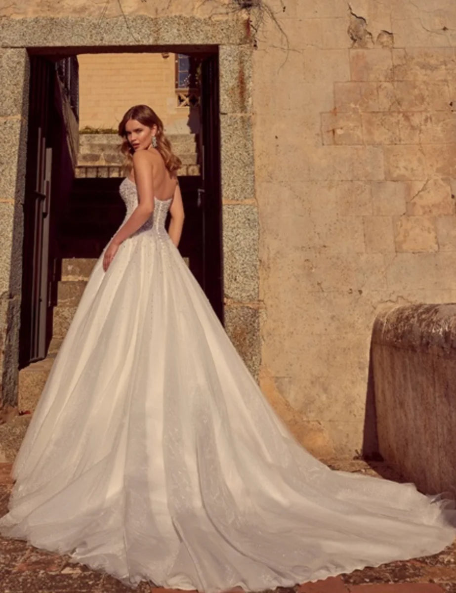 Ronald Joyce Zada Style 69955 Ballgown Wedding Dress Size 14 (Ex Bridal Shop Sample)